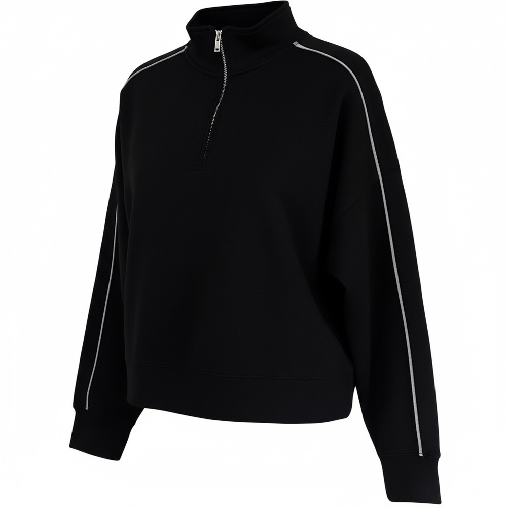 Black Half-Zip Sweatshirt Sz large
